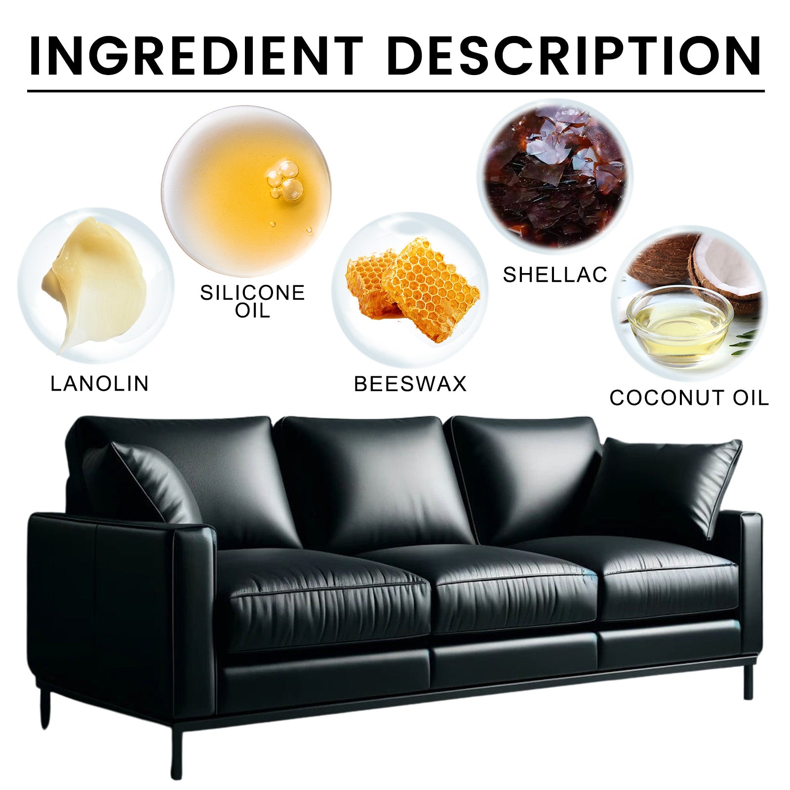 Shoe Leather Bag Chair Care Wax Oil, Polish Series Leather Care Leather Care Leather Goods Decontamination