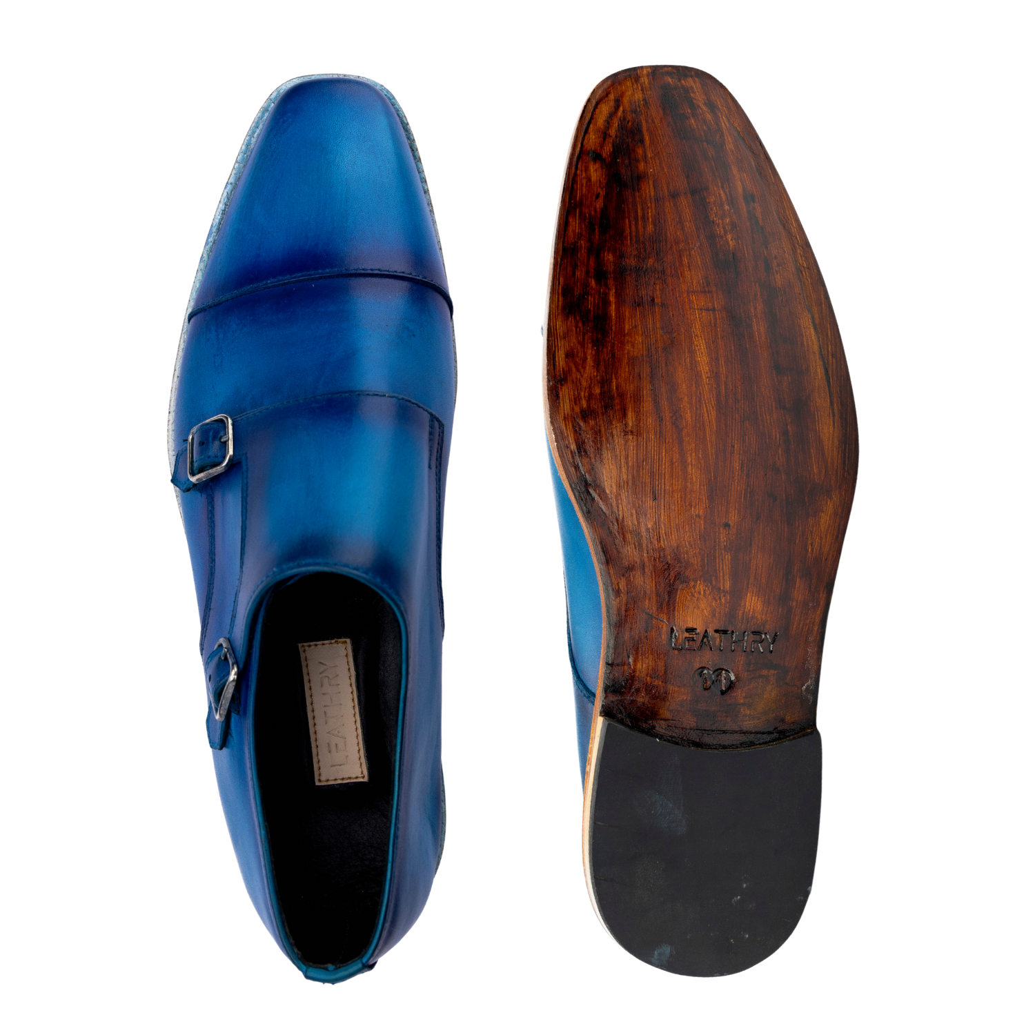The Alton | Blue Double Monk Strap