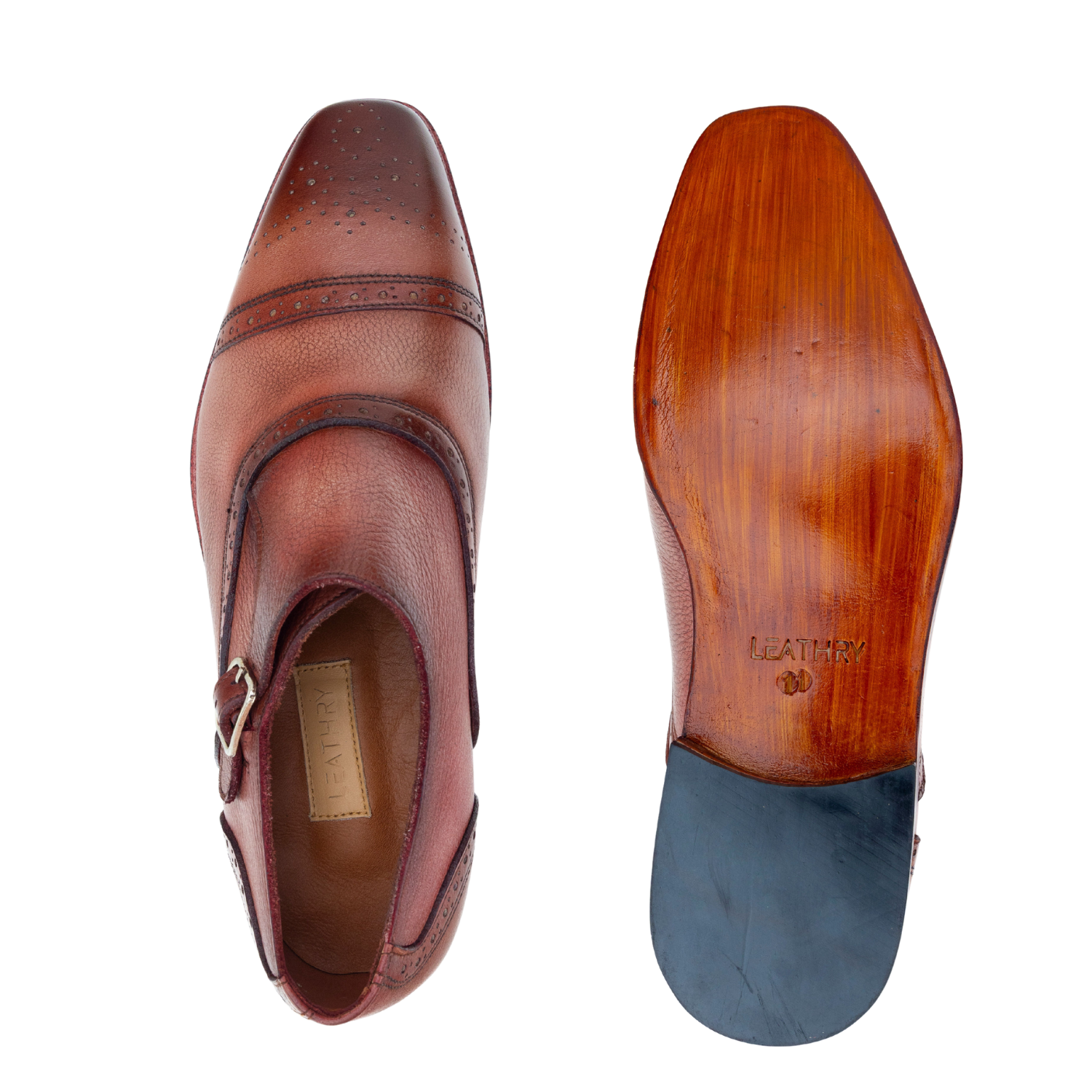 The Zarek |  Cap Toe Monk Strap