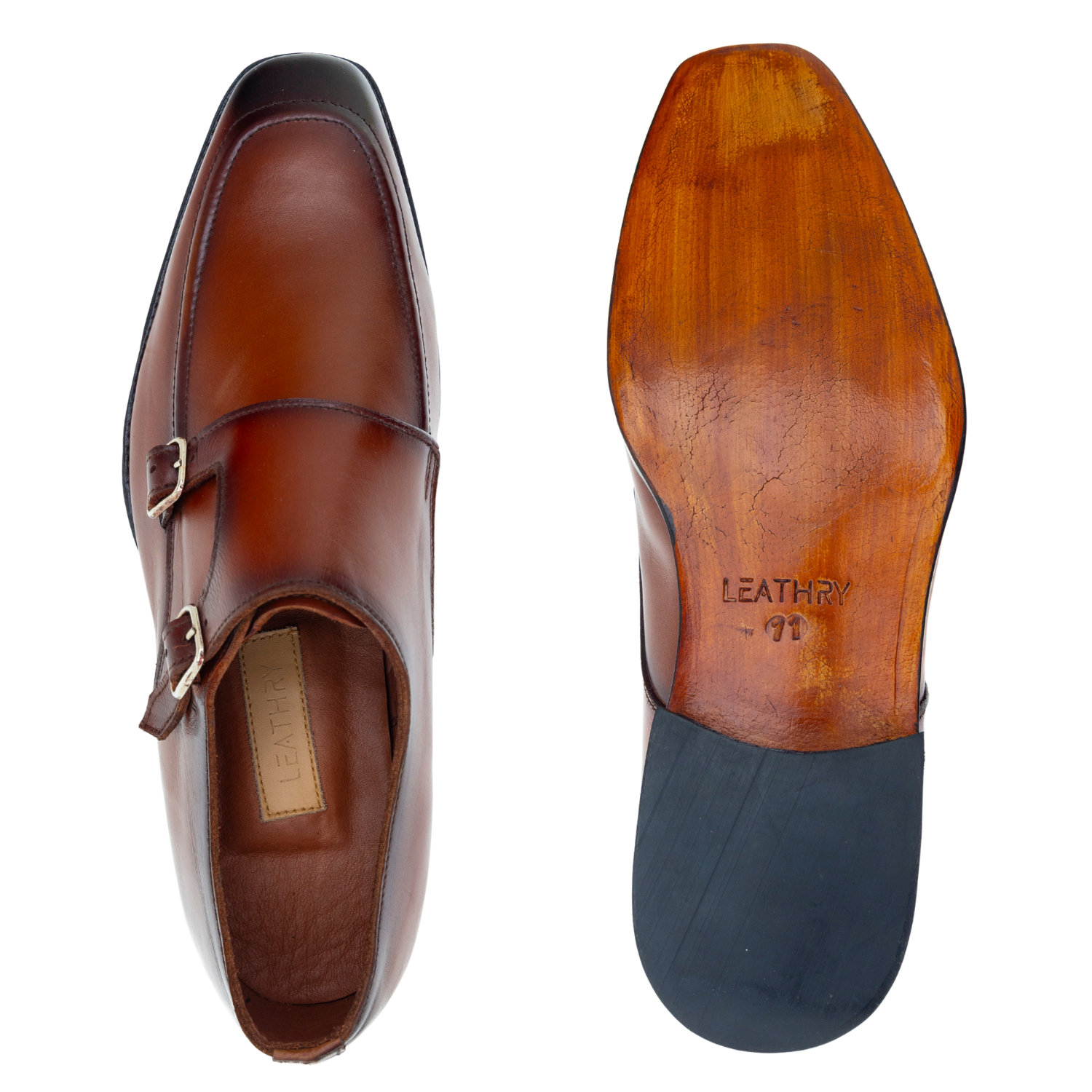 The Ansel | Brown Leather Monk Strap