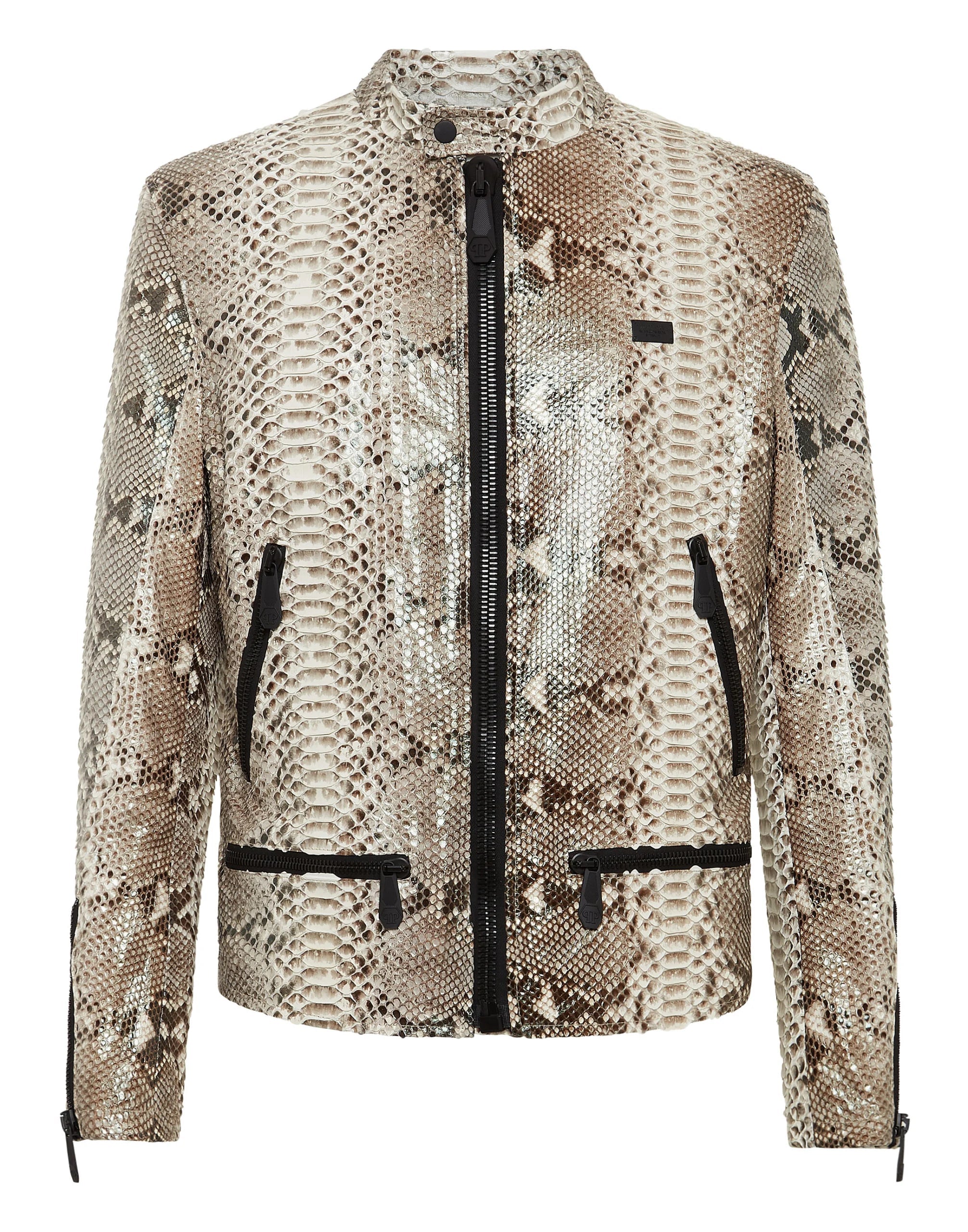 Fast X 2023 Jason Momoa Snake Print Leather Jacket (Inspired Style)