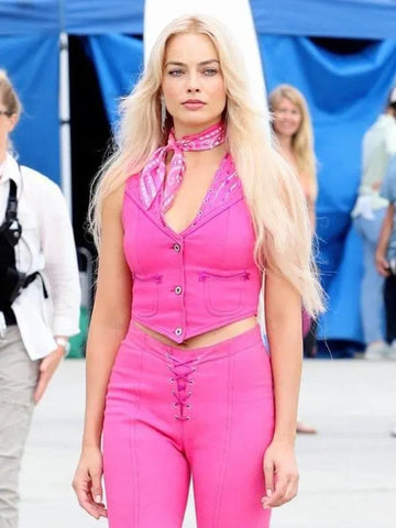 Margot Robbie Barbie Pink Vest (Inspired Style)