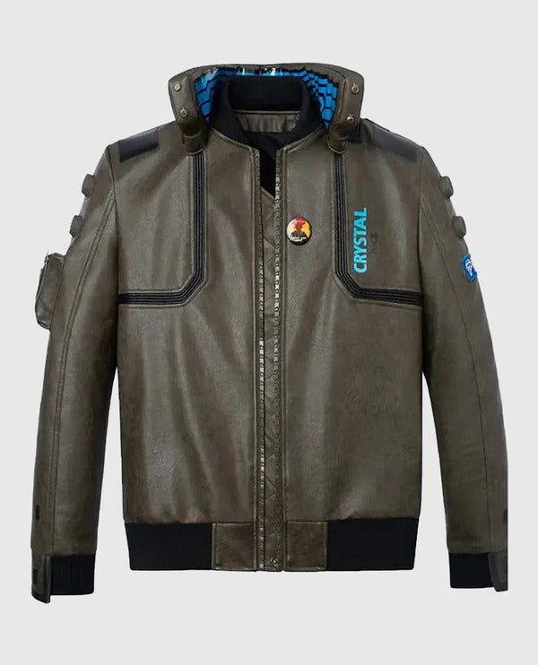 Cyberpunk-2077 Beige Bomber Samurai Jacket