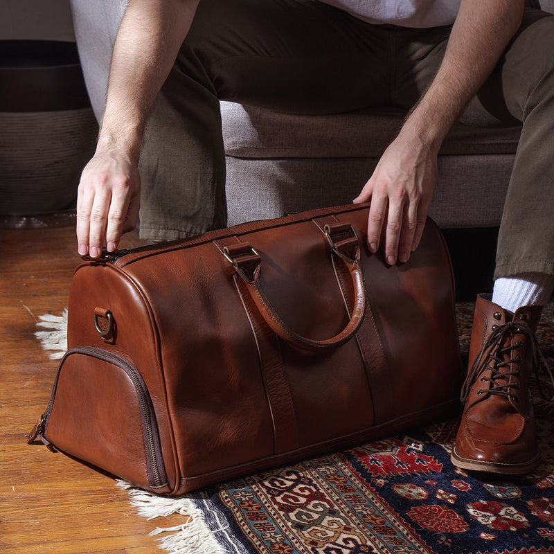 Jefferson Leather Duffle Bag | Elderwood
