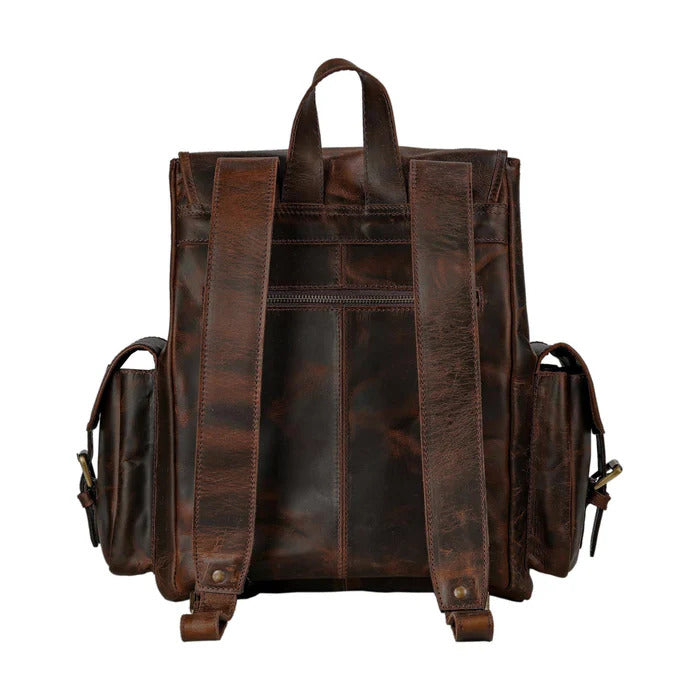 Vintage Leather Rucksack Backpack