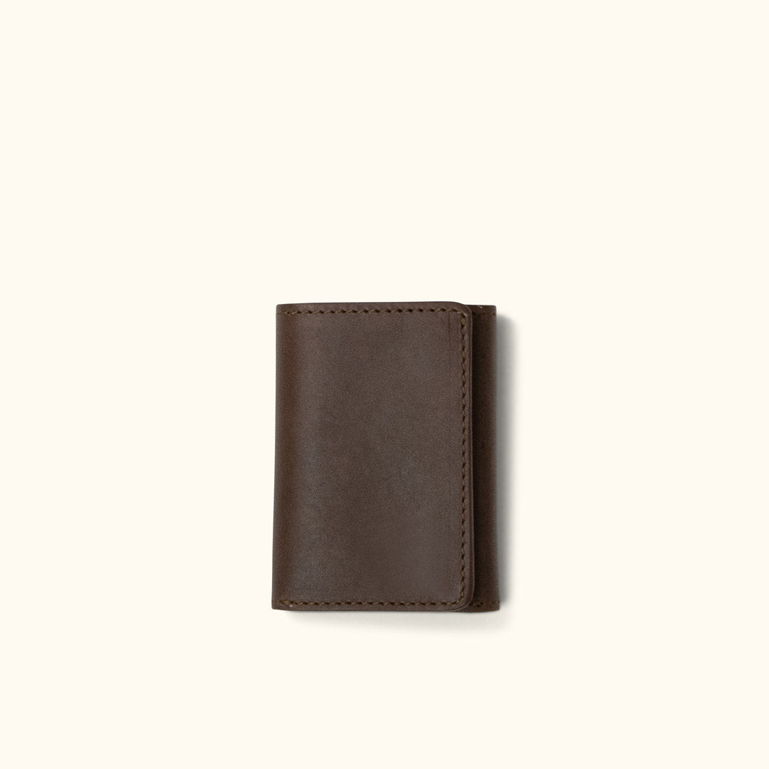 Roosevelt Leather Trifold Wallet | Dark Briar