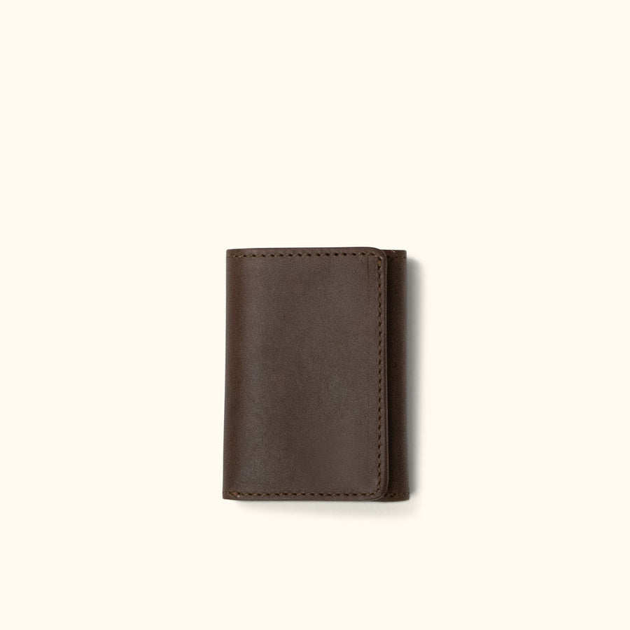 Roosevelt Leather Trifold Wallet | Dark Briar