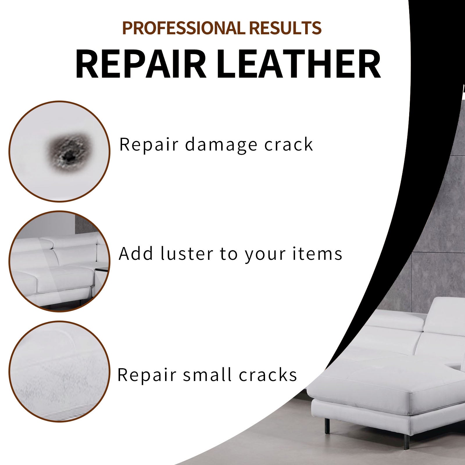Rayhong Leather Color Repair Cream (Coffee Color) Leather Garment Scratch And Crack Repair Cream Leather Car Leather Seat And Sofa Repair Cream