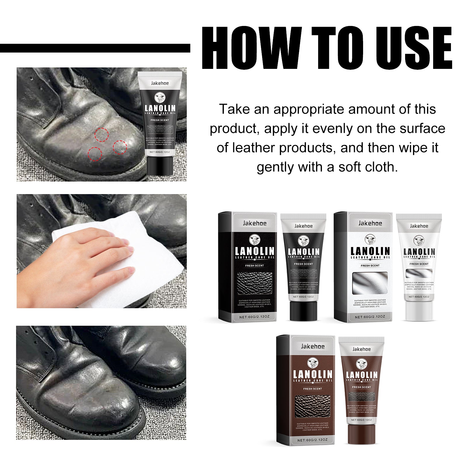 Shoe Leather Bag Chair Care Wax Oil, Polish Series Leather Care Leather Care Leather Goods Decontamination