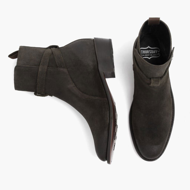 [S] Rogue | Dark Olive Suede