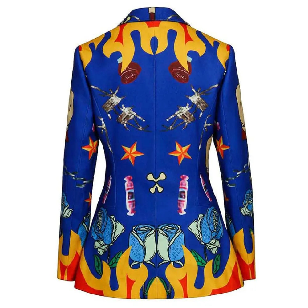 Birds Of Prey Harley Quinn Blue Blazer (Inspired Style)