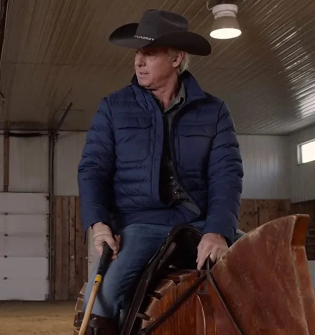 Heartland Chris Potter Purple Puffer Jacket