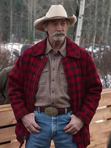 Heartland Jack Bartlett Red Plaid Jacket (Inspired Style)