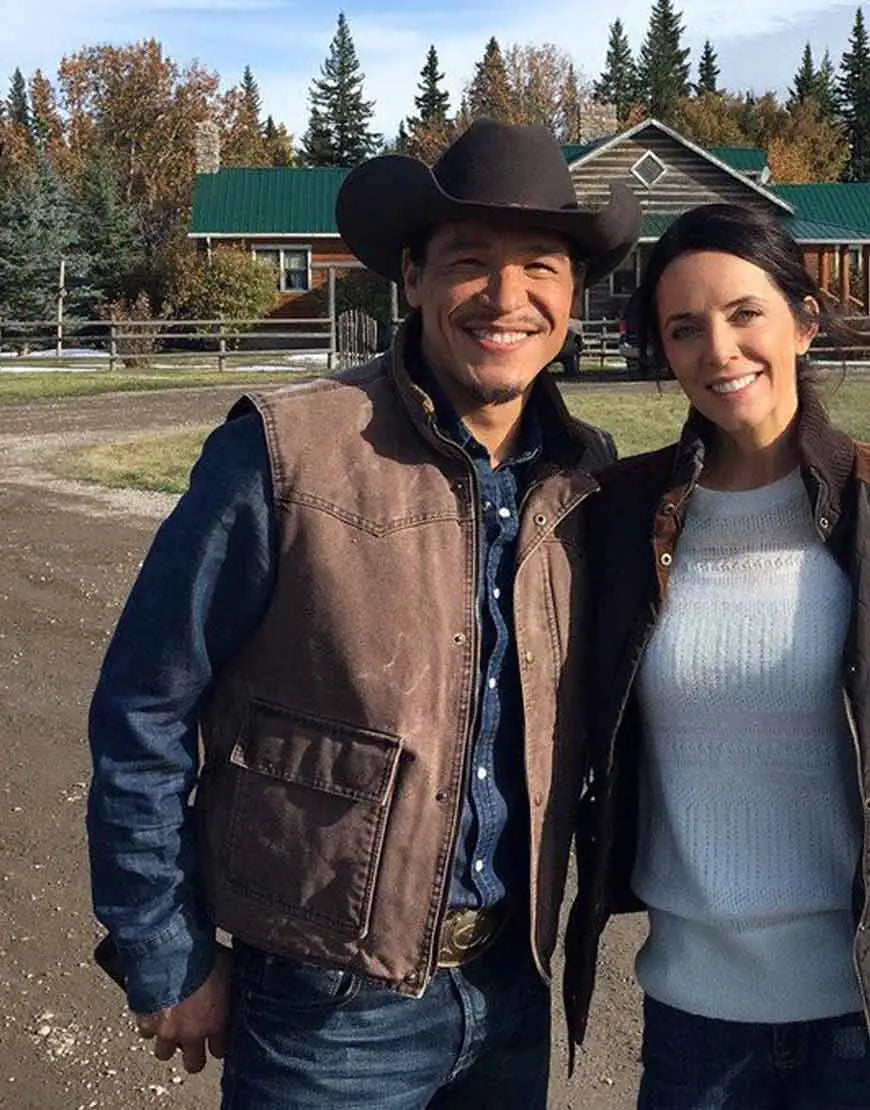 Heartland Nathaniel Arcand Brown Vest (Inspired Style)