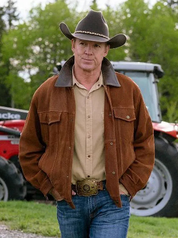 Heartland Tim Fleming Brown Leather Jacket (Inspired Style)