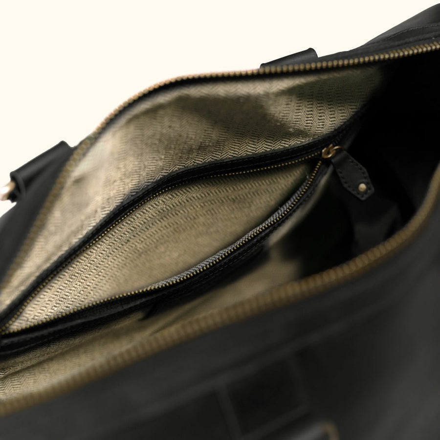 Limited Edition Jefferson Leather Duffle | Black