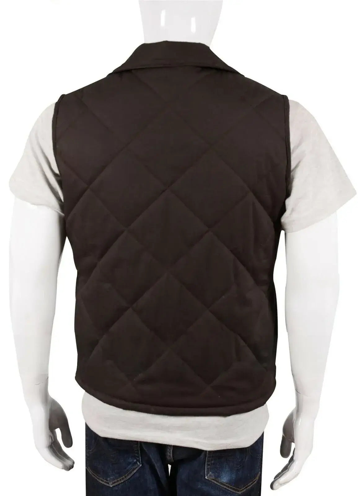 John Dutton Brown Quilted Vest Yellowstone (Inspired Style)