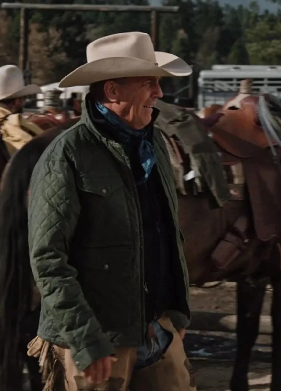 John Dutton Green Quilted Jacket Yellowstone (Inspired Style)
