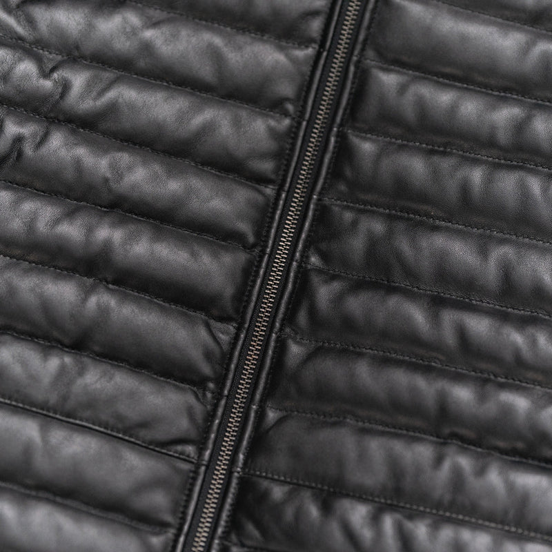 Bridger Leather Down Jacket | Black