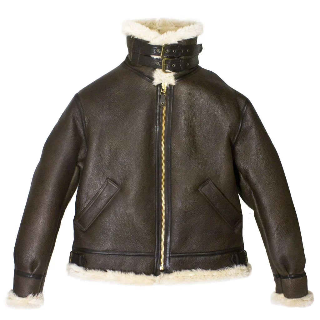 Men's Genuine Sheepskin B3 Bomber Jacket