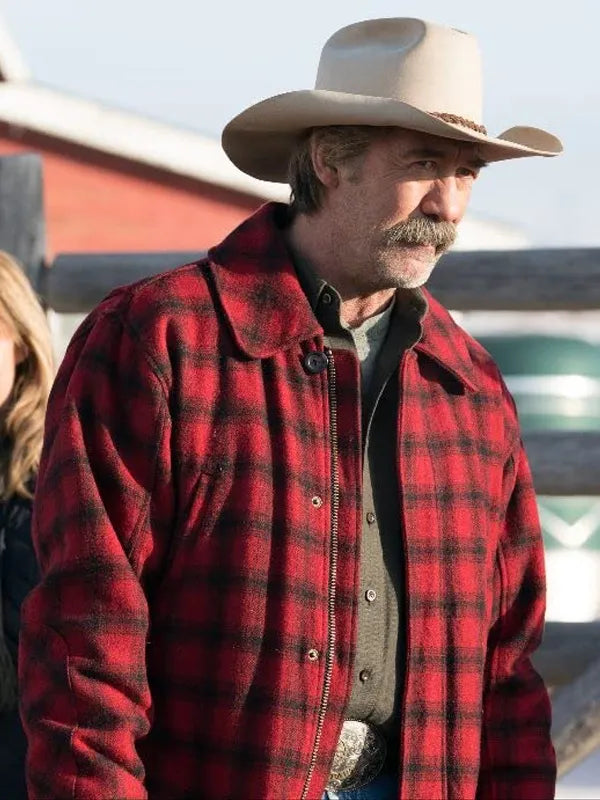 Heartland Jack Bartlett Red Plaid Jacket (Inspired Style)