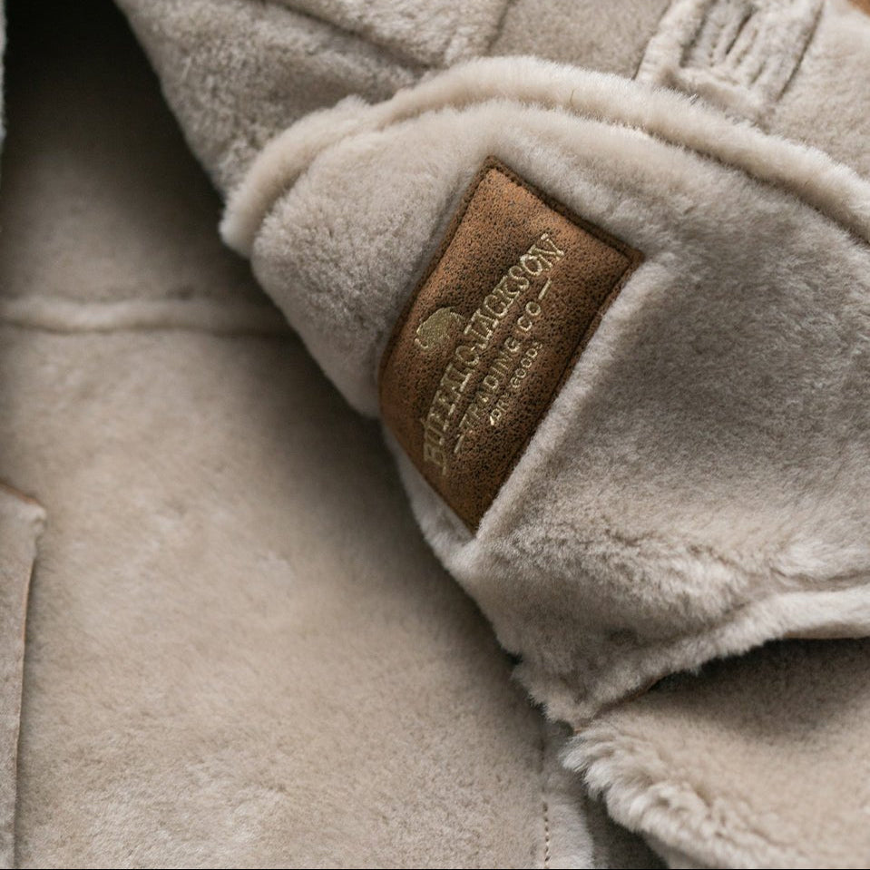 Big Sky Shearling Leather Blazer | Sandstone Brown