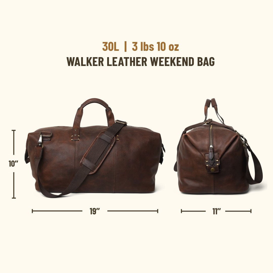 Walker Leather Weekend Bag | Vintage Oak  |  Duffle Bag