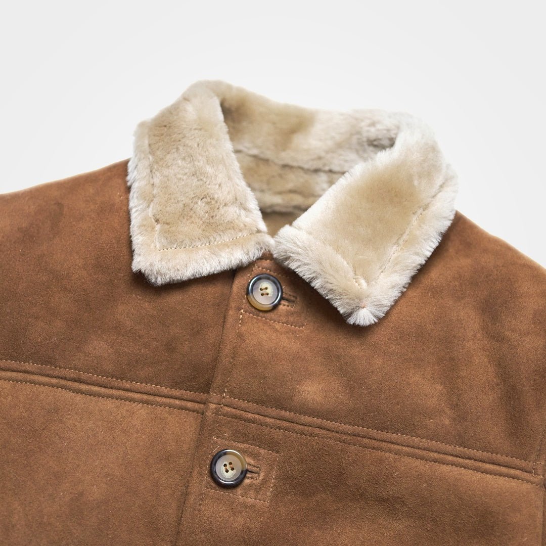 Durango Shearling Barn Coat | Saddle Tan