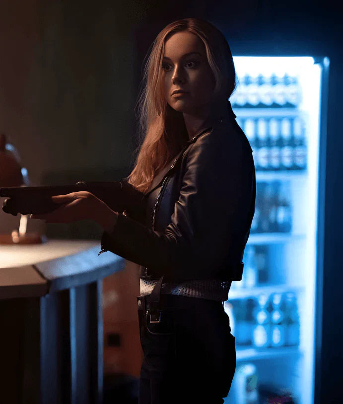 Fast X 2023 Brie Larson Black Leather Jacket (Inspired Style)