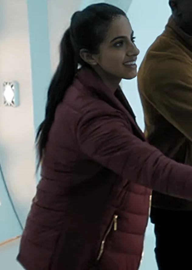 Doctor Who Mandip Gill Maroon Jacket (Inspired Style)