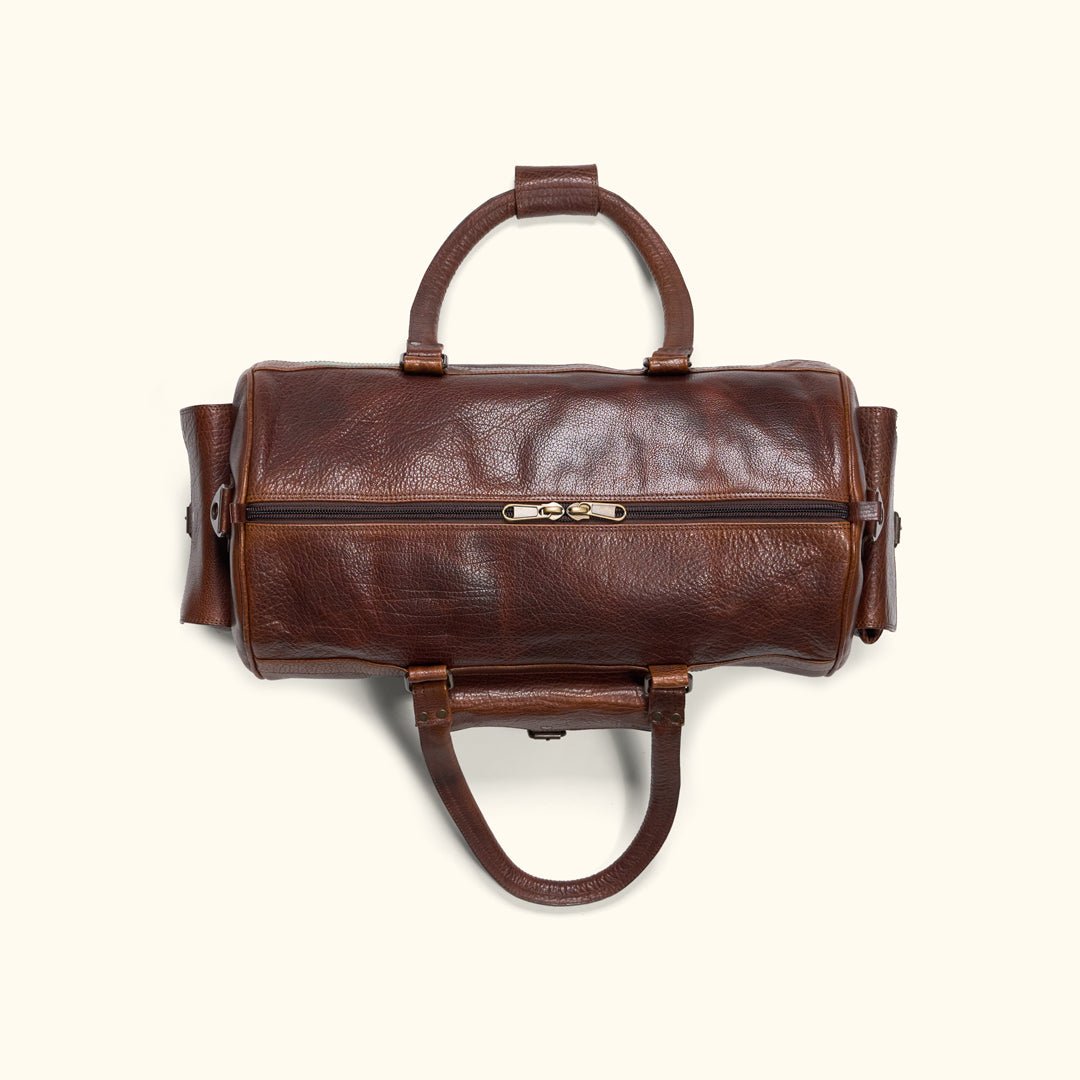 Limited Edition Roosevelt Buffalo Leather Duffle Bag | Buffalo Grain