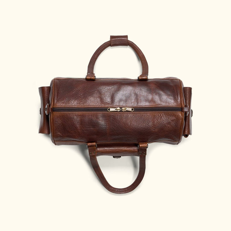 Limited Edition Roosevelt Buffalo Leather Duffle Bag | Buffalo Grain