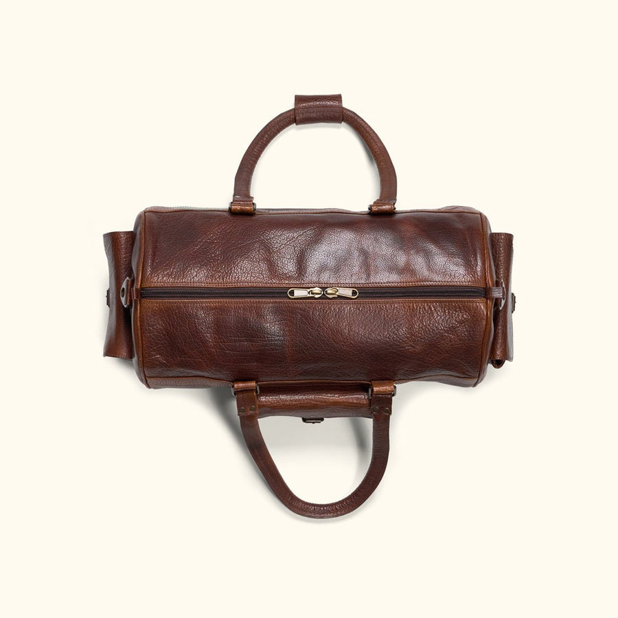 Limited Edition Roosevelt Buffalo Leather Duffle Bag | Buffalo Grain