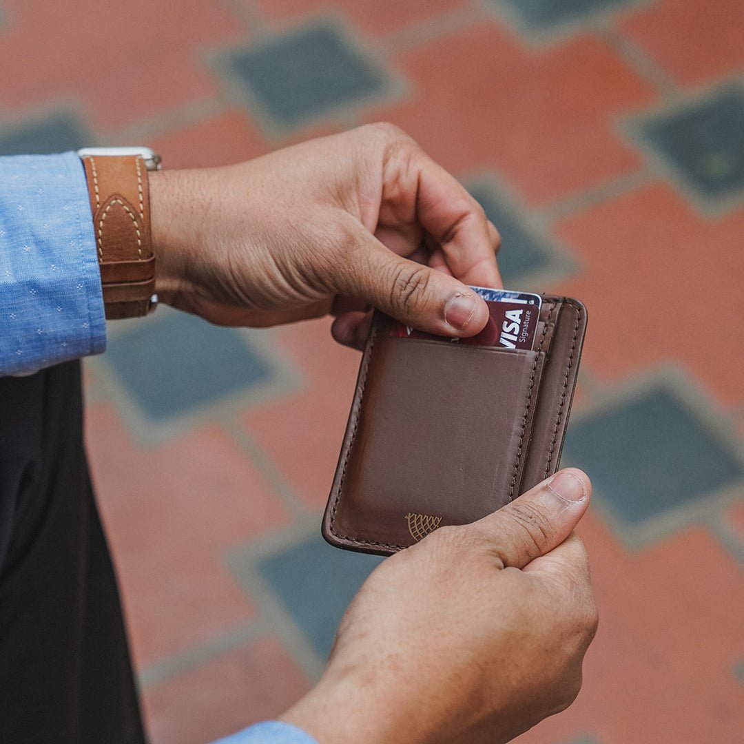 Jefferson Leather Slim ID Wallet | Elderwood