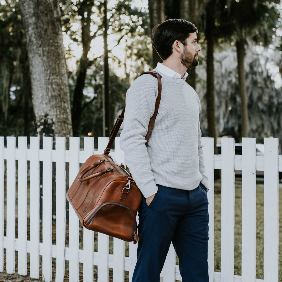 Jefferson Leather Duffle Bag | Elderwood