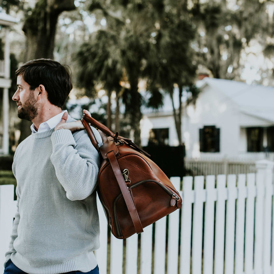 Jefferson Leather Duffle Bag | Elderwood
