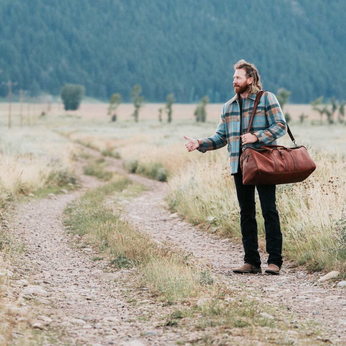Limited Edition Roosevelt Leather Duffle Bag | Buffalo Grain