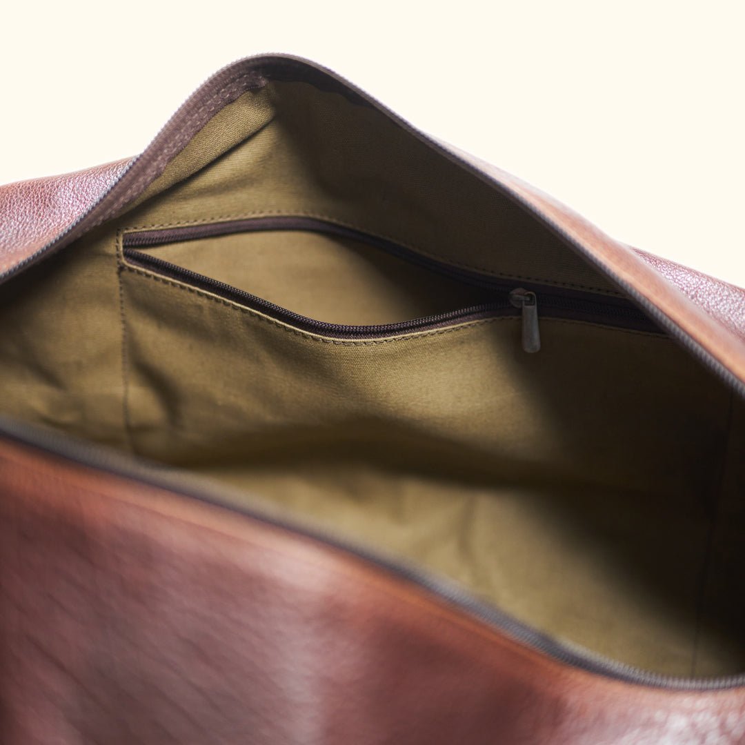 Limited Edition Roosevelt Buffalo Leather Travel Duffle Bag | Buffalo Grain