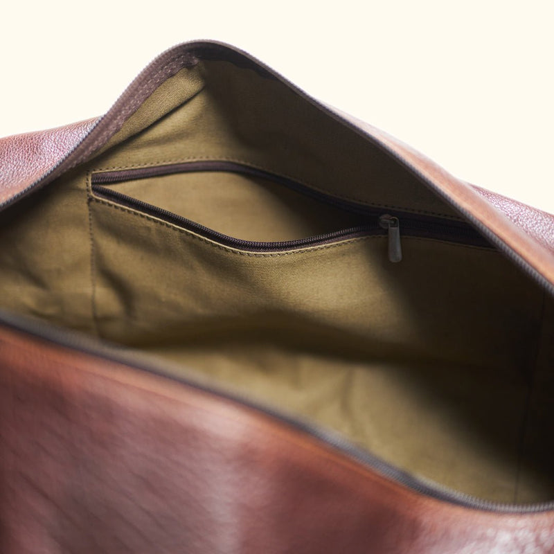 Limited Edition Roosevelt Buffalo Leather Travel Duffle Bag | Buffalo Grain