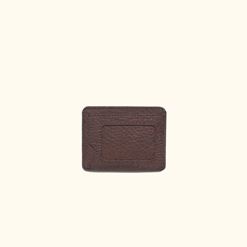 Limited Edition Roosevelt Slim ID Leather Wallet | Buffalo Grain