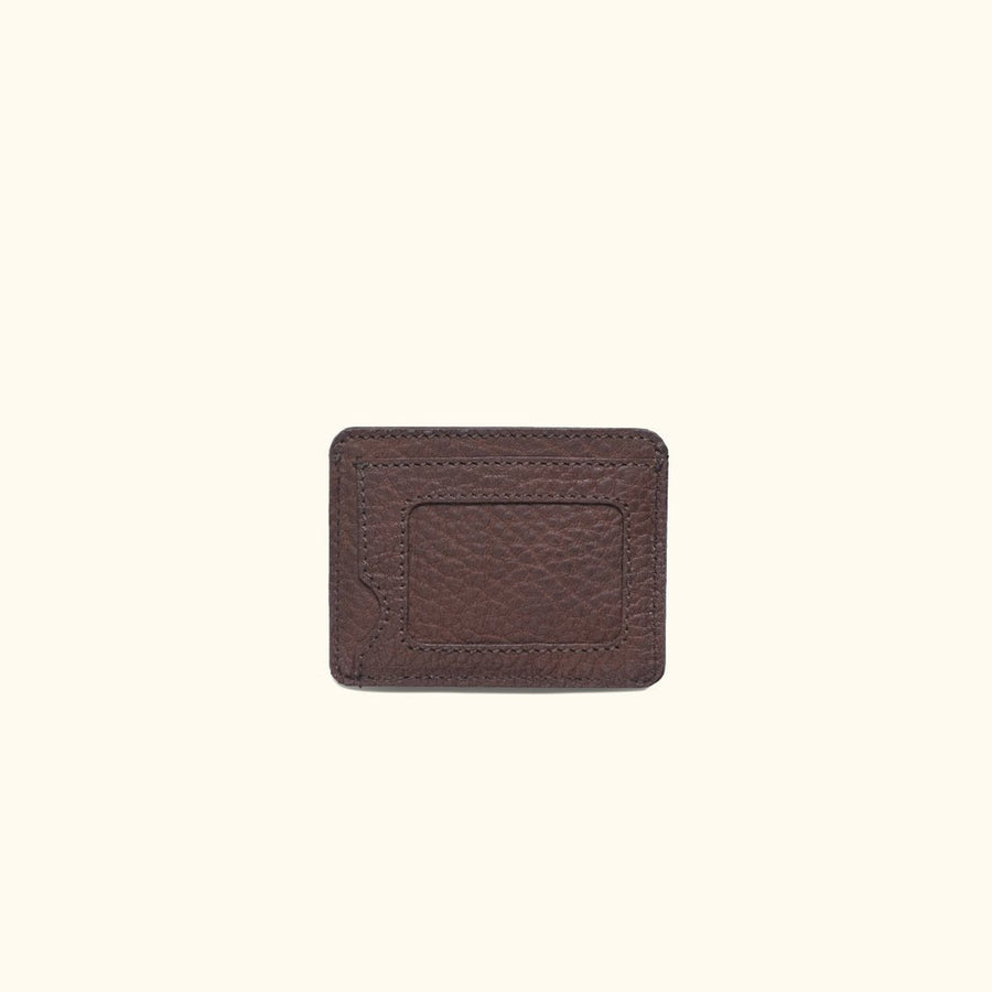 Limited Edition Roosevelt Slim ID Leather Wallet | Buffalo Grain