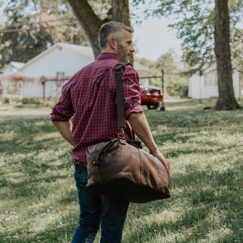Walker Leather Weekend Bag | Vintage Oak  |  Duffle Bag