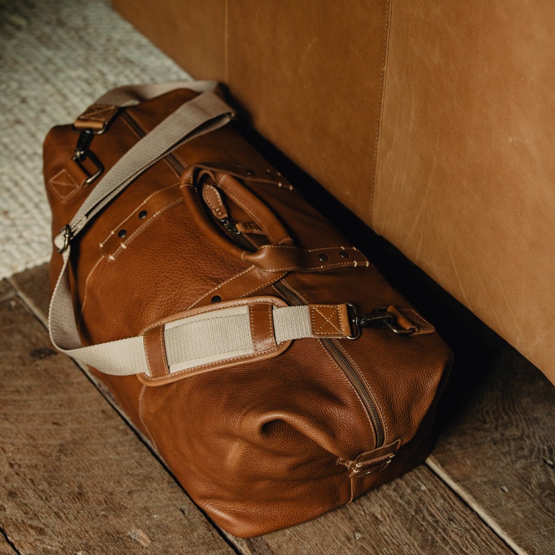 Walker Leather Weekend Bag | Rustic Tan  |  Duffle Bag