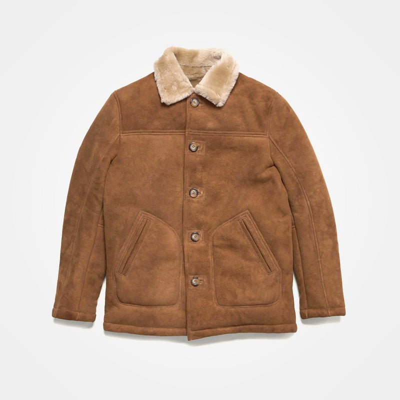 Durango Shearling Barn Coat | Saddle Tan