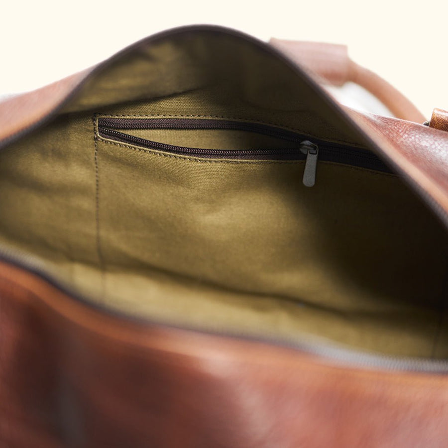 Limited Edition Roosevelt Buffalo Leather Duffle Bag | Buffalo Grain