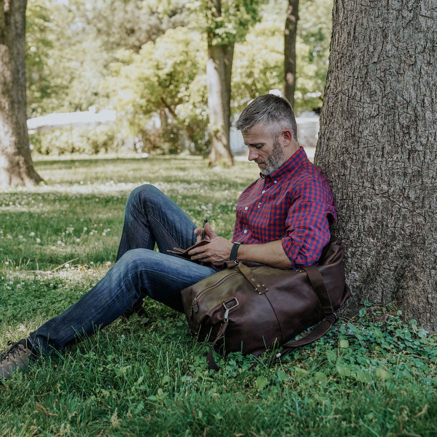 Walker Leather Weekend Bag | Vintage Oak  |  Duffle Bag