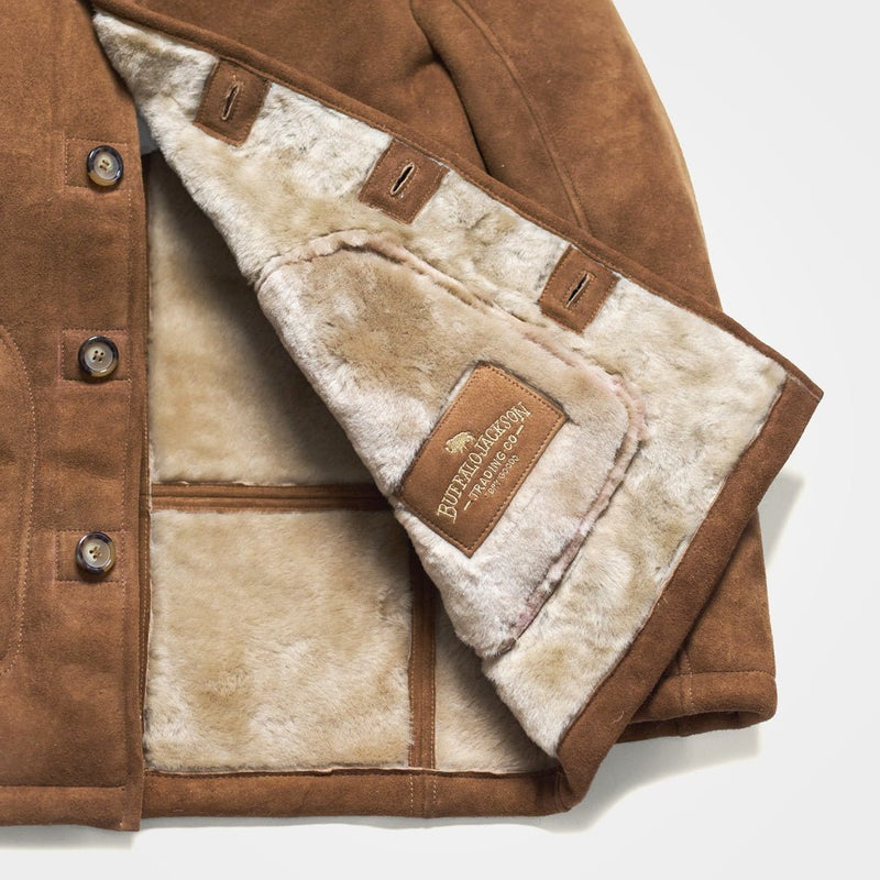 Durango Shearling Barn Coat | Saddle Tan
