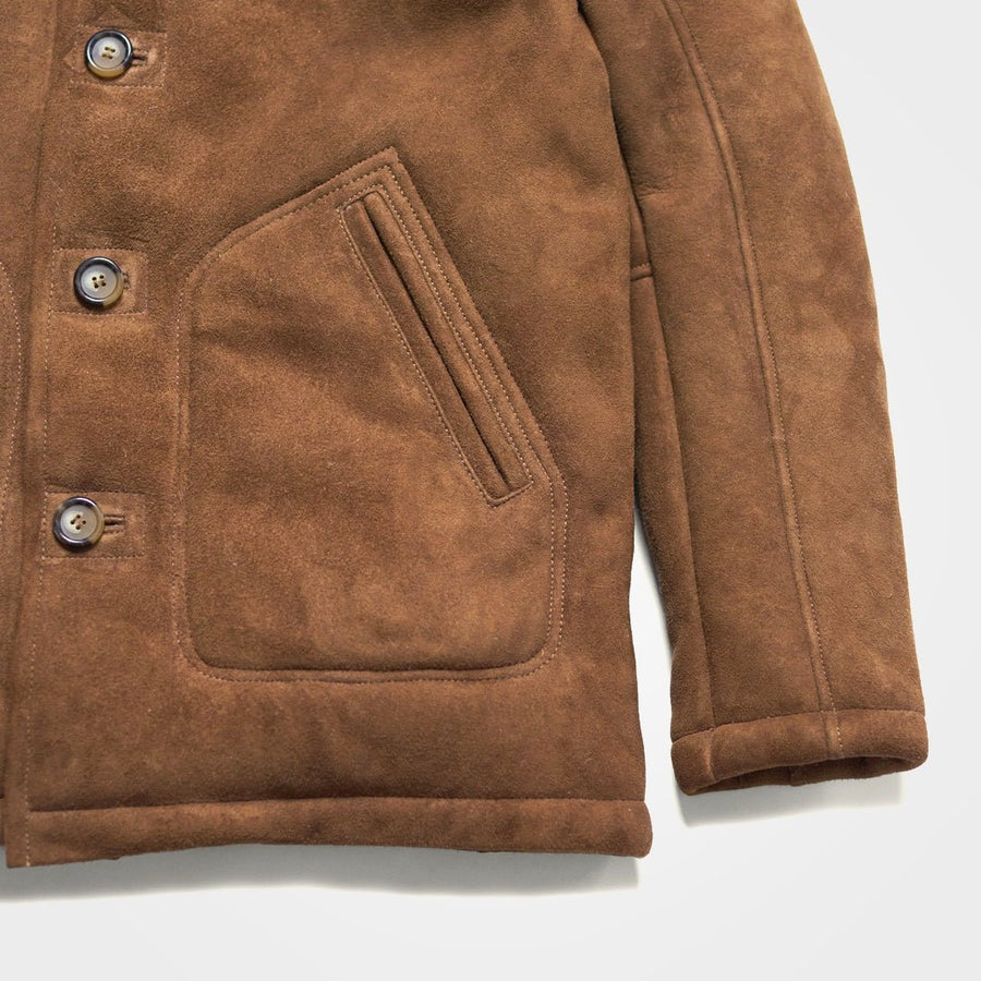 Durango Shearling Barn Coat | Saddle Tan