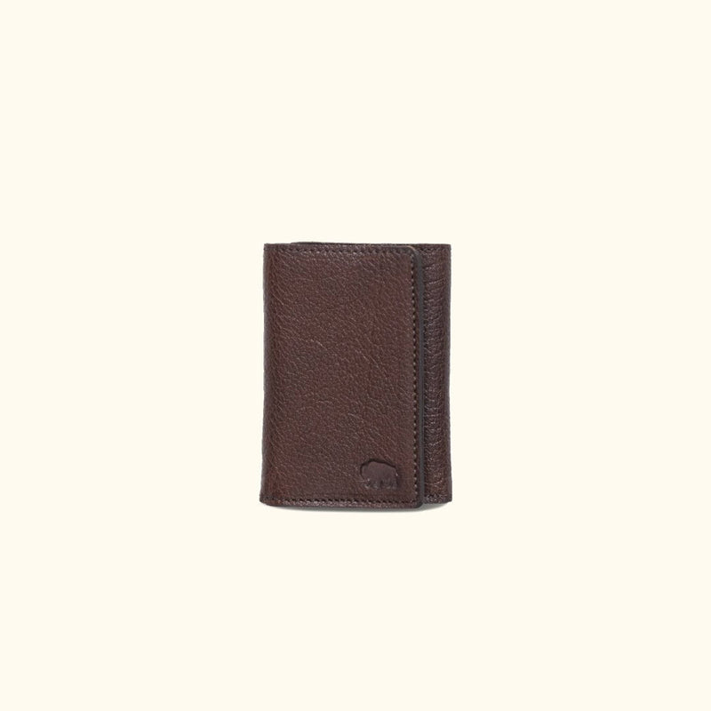 Limited Edition Roosevelt Leather Trifold Wallet | Buffalo Grain