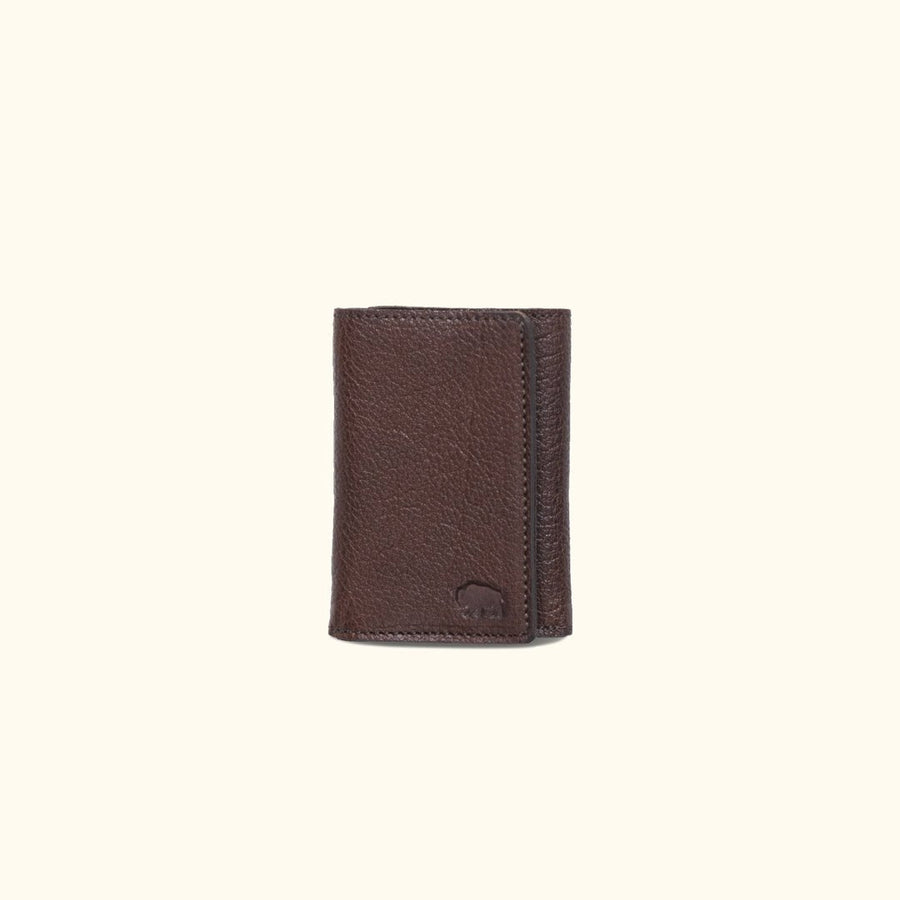 Limited Edition Roosevelt Leather Trifold Wallet | Buffalo Grain